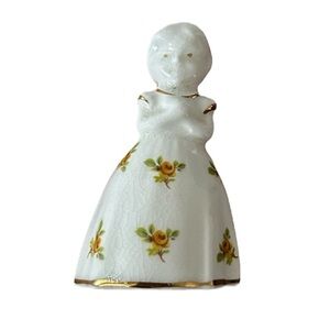 Ashley Bone China Floral Dress Small Bell Woman Figurine